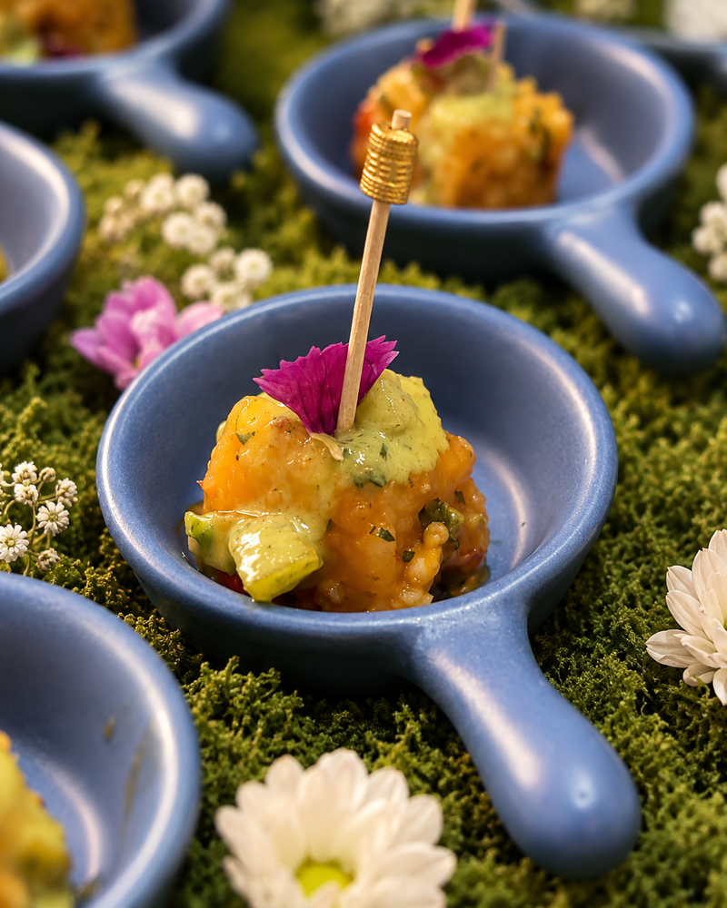 Thai Corn Cakes Thai Grape Salsa